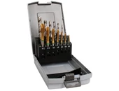 Gépi menetfúró készlet B HSSE-TiN + 7db csigafúróval - HSSM 3-12 terelőéles