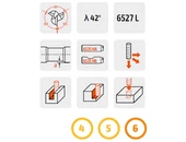 Keményfém TIS 45°-os maró 3 élű - D5.00/13.00 d6