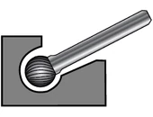 Keményfém turbómaró KUD - D3.00/2.6 d3