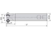 Lapkás élletörő 45°-os marófej - DCX39.0 dc25.0 d25/ Z2