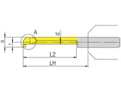 MINI furat beszúrókés - W2.0/30.5- dmin10.5tmax 4.0- D10.0 mm
