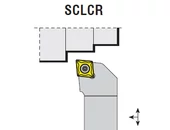 Váltólapkás külső esztergakés - SCLCL 1010 E09