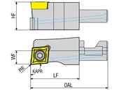 Moduláris szerszámtartó fej - SCLCR-16X43.3-09-H