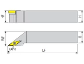 Külső esztergakés - SVJBL 2525 M16