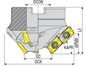 Feltűzhető élletörő maró - D77.0/50.0 - d27 mm Z6