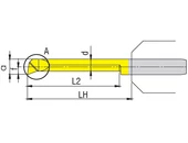 MINI furatkés - D6.0/35.6 - dmin6.2 tmax 0.5