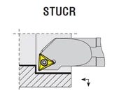 Váltólapkás belső esztergakés - S32T STUCR 16