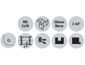 Keményfém nagyoló maró 3 élű - D16.00/24.00 d16