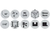 Keményfém maró 3 élű - D4.00/11.00 d6