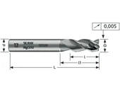 Keményfém maró 3 élű - D4.00/11.00 d6