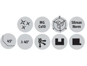 Keményfém hosszú maró 3 élű - D12.00/53.00 d12