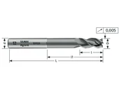 Keményfém hosszú maró 3 élű - D12.00/26.00 d12