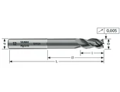Keményfém hosszú maró 3 élű D12.00/26.00 d12