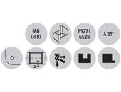 Keményfém tóruszmaró - D6.00/10.00 d6 - CR0.5