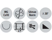 Keményfém gömbvégűmaró - D16.00/26.00 d16 r8.0
