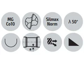 Keményfém gömbvégűmaró - D3.00/3.00 d3 - r1.5