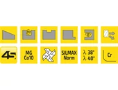 Keményfém tóruszmaró 4 élű - D16.00 - Cr0.20