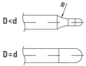 Keményfém gömbvégűmaró - D10.00/10.00 L150 d10 - R 5,00
