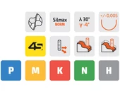 Keményfém gömbvégű 2 élű maró - D8.0/8.0 d8 - R4