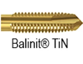 Gépi menetfúró terelöéles HSSE-TiN - M6.0x1