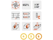 Keményfém TIS 45°-os maró 4 élű - D3.00/6.00 d6