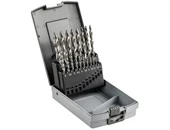 Lapolt szárú csigafúró HSS - D1.00-10.00x0.5 mm 19db