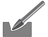 Keményfém turbómaró SPG - D12.00/25 d6