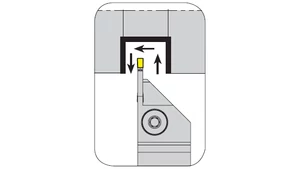 Leszúró esztergakés - R 16x16/125.0 - 2.0 mm