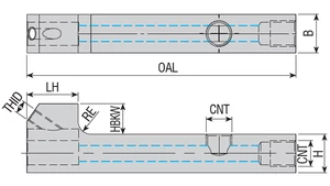 Moduláris szerszámtartó - ASTB-1212-L84-H