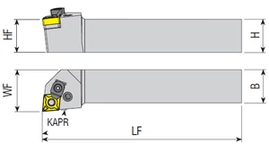 Külső esztergakés - PCLNL 2525 M09