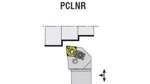 Váltólapkás külső esztergakés - PCLNR 2525 M12-H