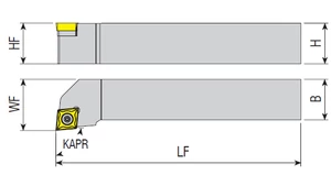 Külső esztergakés - SCLCL 0808 E06
