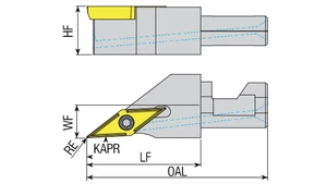 Moduláris szerszámtartó fej - SVJCR-12X43.3-11