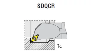 Váltólapkás belső esztergakés - S10K SDQCR 07