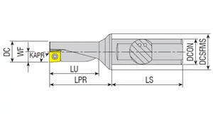ECONOMIC fúrás és esztergálás - D32.0/72.0 - d32.0