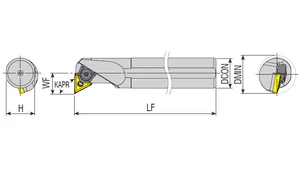 Belső esztergakés - S40U MTFNL 22