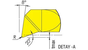 MINI furatkés - D6.0/35.6 - dmin6.2 tmax 0.5