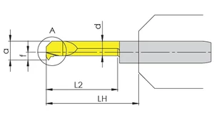 MINI furat menetkés - MF0.5-0.7 - dmin4.2 tmax 0.4 - D4.0 mm