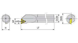 Belső esztergakés - S10K STUCL 09