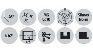 Keményfém maró 3 élű - D4.00/11.00 d6