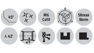 Keményfém hosszú maró 3 élű - D16.00/32.00 d16