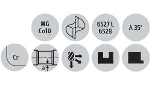 Keményfém tóruszmaró - D4.00/8.00 d4 - CR0.3
