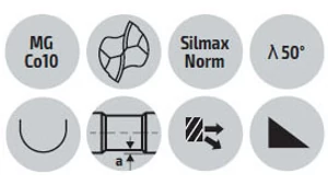 Keményfém gömbvégűmaró - D12.00/12.00 d12 - r6.0