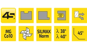 Keményfém nagyoló maró 4 élű - D6.00/9.00 d6