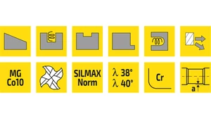 Keményfém tóruszmaró 4 élű - D16.00 - Cr0.20