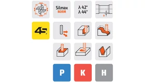 Keményfém tóruszmaró 42°-44° - D6.0/6.0 - L20.0 - Cr1.50 mm