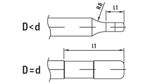 Keményfém tóruszmaró 42°-44° - D3.0/3.0 - L18.0 - Cr0.8 mm