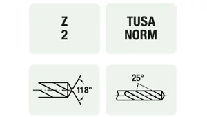 Keményfém fúró 118°-os 6XD - D3.95/27.0 - d3.95mm