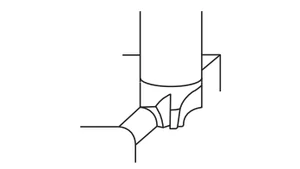 Negyedkör rádiuszmaró - R1.50 Dc5 Z4 d8