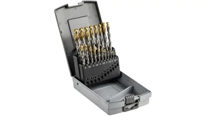 Fúró készlet HSS-TiN - D1.00-10.00x0.5 mm 19db